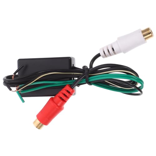 PRETYZOOM Abs Material Horn Cable Adapter RCA to Speaker Wire