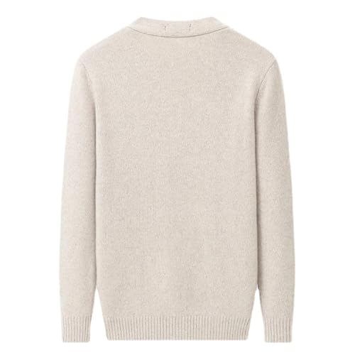 Men's Buttons Cardigan Solid Sweater Wool Knitted V-Neck Sweater Thick Long Sleeve Sweater2