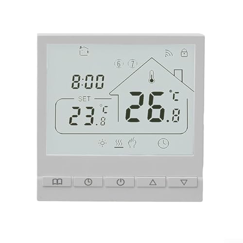 Termostato inteligente WiFi, termostato digital programable inalámbrico RF para habitación, para Tuya para termostato de piso inteligente para el hogar, control remoto del teléfono (WiFi 3A)