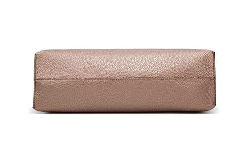Image of Dreubea Women's Soft Faux Leather Tote Shoulder Bag from, Big Capacity Tassel Handbag