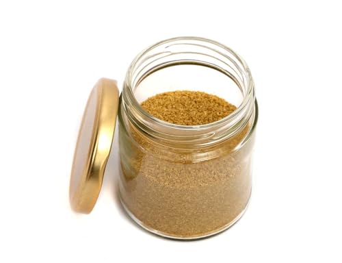 Image of Glassbunny 500ml Glass Jar with Rust Proof Air Tight Lid, Suitable to Use in Your Home Office, Kitchen Storage, Gold Cap Pack of 4
