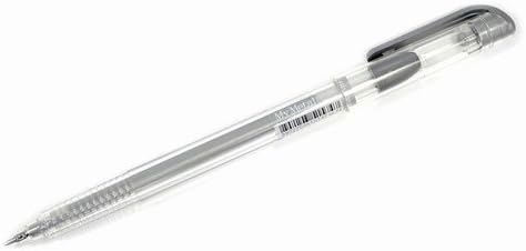 Dong-a My Metal Gel Ink 0.7mm Roller Ball Pen - Silver Colors 12 Pcs 1 Dozen (Pack of 12 Pens)