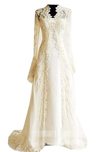 Kelaixiang Bridal Wedding Jackets Bolero Cape Wraps Lace Applique Lace Long Sleeves