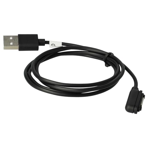 vhbw Câble de charge USB compatible avec Sony Xperia C6902, L39h, LT39i, XL39H, Tablet Z2, Z1 Compact, Z3 Compact tablette - 100 cm, magnétique