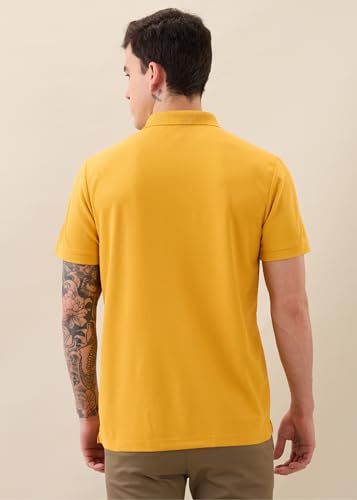 Image of Nostrum Cotton Half Sleeve T-Shirt for Men Boys, Regular Fit, Cherry, Stylish Mens T-Shirts, Polo T Shirt for Man, Collar T Shirts for Men