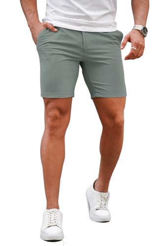 GINGTTO Mens Slim Fit Shorts Stretch Tapered Leg Skinny Chinos 5 7 product thumbnail 16