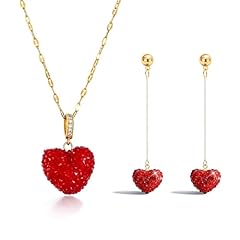 A1:valentines earrings and necklace set