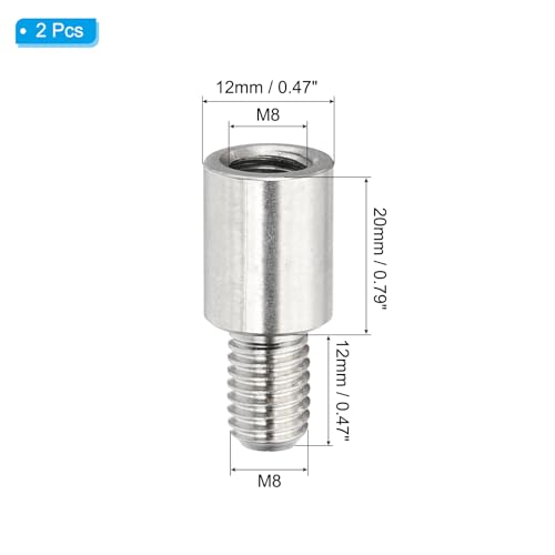 Entretoise M8 acier inoxydable 20mm 12mm plot de fixation PCB ordinateur et drone - 2