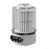 SMZhomeone Lavatrice portatile da 2,5 l, ricaricabile tramite USB, per biancheria intima e calzini, con luce, tazza da viaggio per lavanderia, per appartamenti, case (bianco brillante)