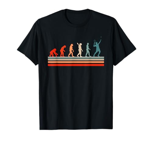 Divertente tennista retrò vintage evoluzione tennis Maglietta
