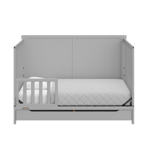 Graco Melrose 5-in-1 Convertible Crib with Drawer, Pebble Gray - image 5