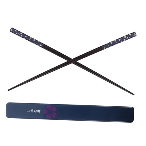 GOOHOCHY 1 Juego Caja de de palillos estilo chino. palillos para el hogar palillos de ramen multifunción Palillos de estilo chino palillos caseros palillos reutilizables AbS Blue