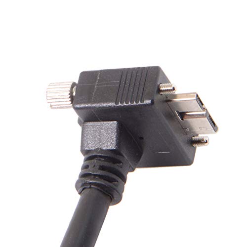 CY Micro USB Screw Mount to USB 3.0 Data Cable for Point Grey Chameleon Camera 3m 90 Degree Down Angled, 3.0M - Image 3