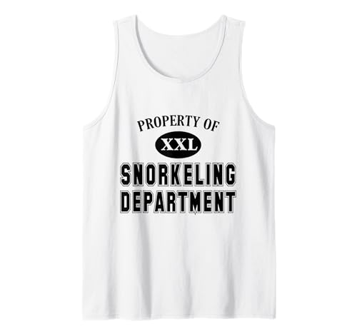 Property of Snorkeling Department Fun Collegiate-Style Dept Tank Top
