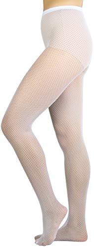 Image of ToBeInStyle Women's Sexy Vibrant Fine Classic Fishnet Full Footed Pantyhose
