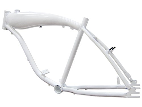 BBR Tuning 26 Inch Motorized Bicycle Frame w/ 2.4L Gas Tank- White