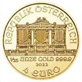 Goldmünze 1/25 Unze incl. Samtbeutel und Glückwunschkarte
