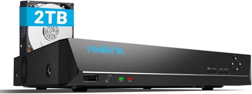 Amazon.co.jp: Reolink 4K 防犯録画機 8チャンネル PoE有線 NVR 2TB