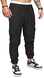 OUTSON Mens Fashion Joggers Sports Pants Casual Cotton Cargo Pants Gym Sweatpants Trousers Mens Long