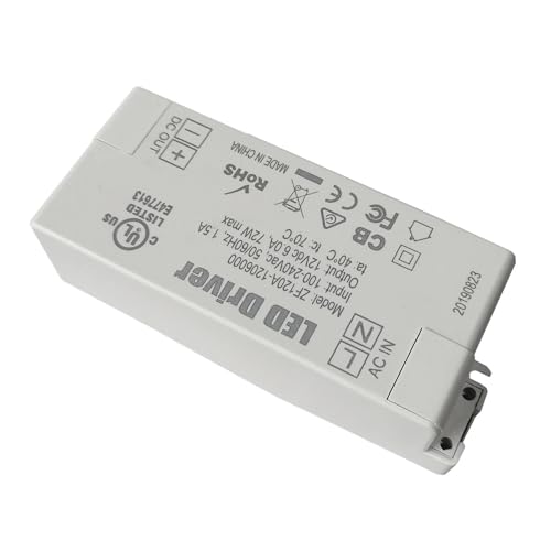 Alimentation LED 12V 6A ZF120A Transformateur 72W CA/CC lot de 2