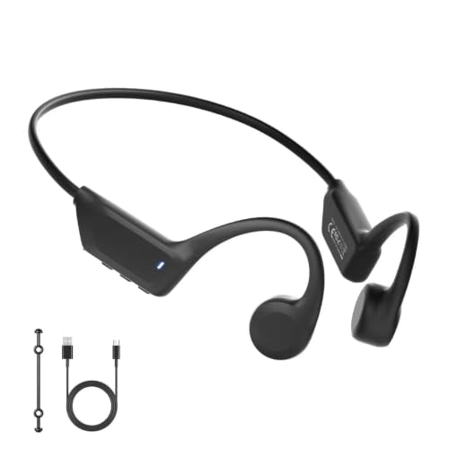 Gelecek New Open-Ear Bone Conduction Headphones - Bluetooth 6.0, Long Battery Life, Ultra-Light Wireless Headset with Stable Connection, Ideal for Running, Cycling, Workout, Hiking