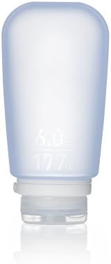 humangear GoToob+ (XL) | Refillable Silicone Travel Bottle | Locking Lid | Food-Safe Material | Blue, XL (6 fl.oz.; 177ml)