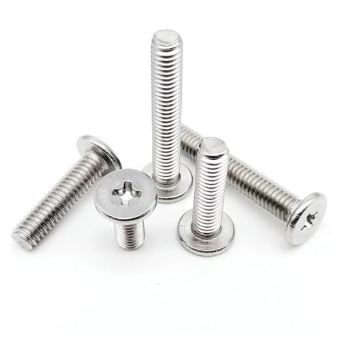 10〜25個 M1.4 M1.6 M2 M2.5 M3 M4 M5 M6 A2-70 304ステンレススチールクロス超薄型スーパーローフラットウェーハヘッドボルトネジ(2mm,M5 10pcs)