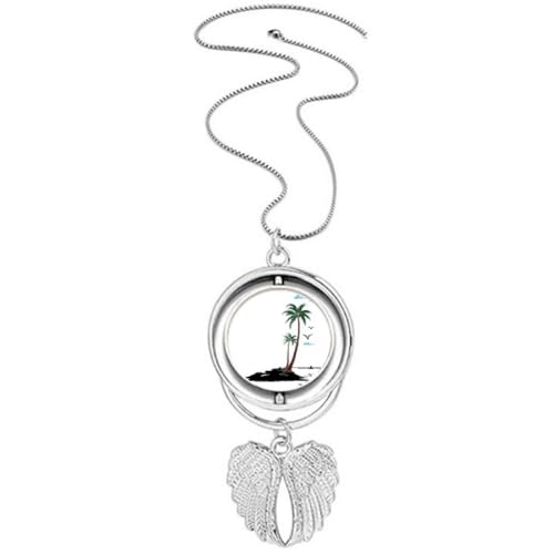 Collier ailes d'ange, cocotier et mouettes : emportez un parfum de liberté partout avec vous