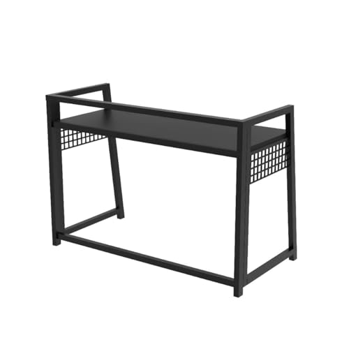Image of Amazon Brand - Solimo Loft Foldable Computer Desk | Study Table for Students | Computer Desktop Table | Workstation | Multipurpose Desk for Office & Home (80 x 50 x 75 cm) (Black) - DIY.