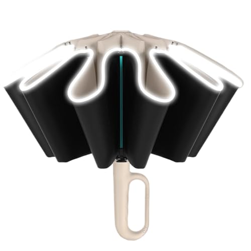 Umbrilla invertido: inversa automática, hebilla de anillo, lluvia a prueba de viento de doble capa, de protección solar, accesorio de viaje de automóvil compacto | Marco de aleación