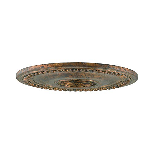Image of Livex Lighting 82074-73 Wingate Ceiling Medallion, Hand Painted Antique Silver Leaf,1.5H x 20Dia