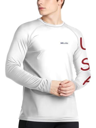 Men's Swim UPF 50+ Sun Protection Shirt Long Sleeve SPF Fishing Outdoor UV Hiking Lightweight Shirts2
