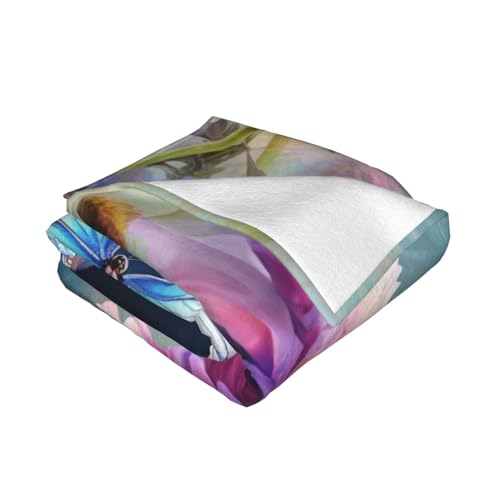 Couverture pour canapé libellule 203x152 cm en flanelle de microfibre pour toutes saisons - 3