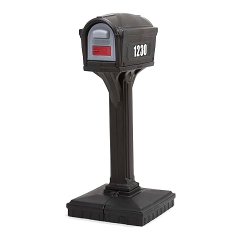 Simplay3 American Home 42002R-04 Dig-Free Easy Up Classic Mailbox – Black Cover