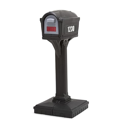 Simplay3 American Home 42002R-04 Dig-Free Easy Up Classic Mailbox – Black