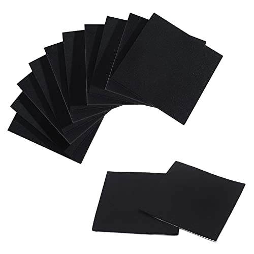 Image of Foam Padding Sheets with Adhesive Backing - Self Stick Neoprene Insulation Foam,22PCS 1 /16 Inch Thick X 4 Inch Long X 4 Inch Wide - Closed Cell Foam Sheet Square Pad