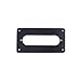 Humbucker to Strat Style Pickup Adapter Ring,H-S-2 1-Ply Non-Slant Black