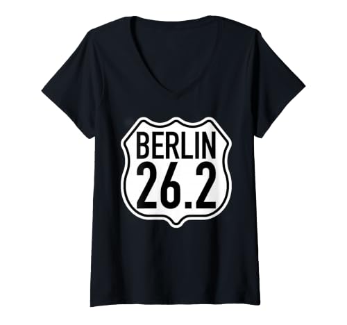 Women's Berlin 26.2 Miles Marathon V-Neck T-Shirt