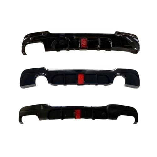Difusor trasero para BMW E90 M Sport 4 puertas 2005-2012 alerón aspecto carbono OO con luz LED 3