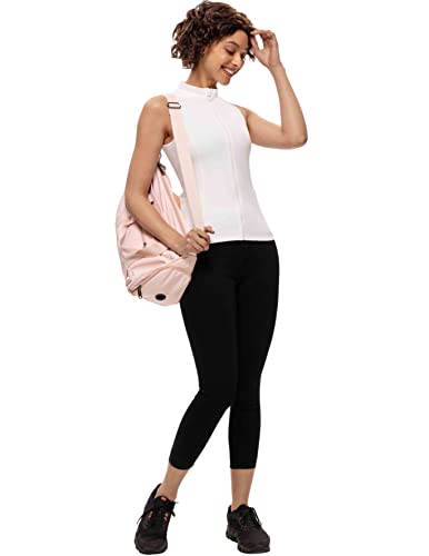 Jack Smith Slim Fit Running Vest Women Full-Zip With 3 Pocket Sleeveless Golf Jacket Outwear Upf 50+(Ivory,M) #TOP4