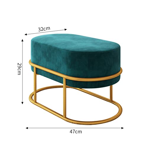 Banc vert clair pour se changer et organiser une entrée encombrée