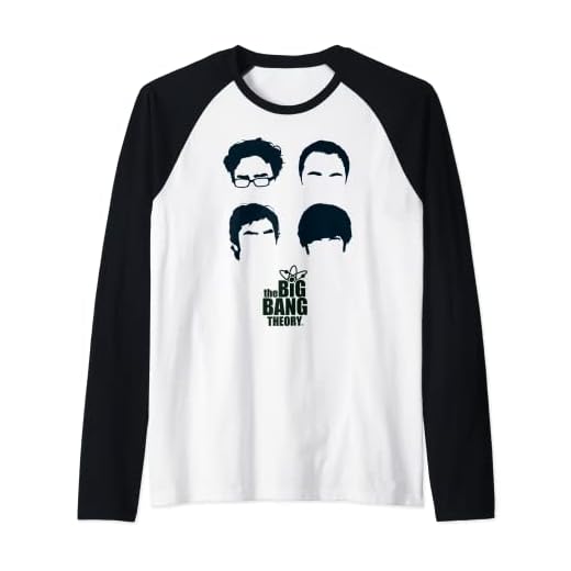 US Big Bang Theory +Logo Group Hair 01 Camiseta Manga Raglan