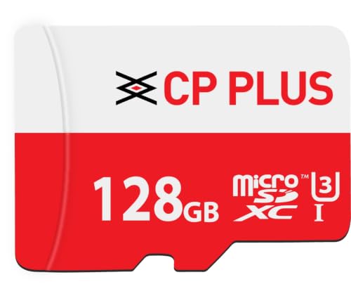 Image of CP PLUS 128GB microSDXC Memory Card Grade UHS-3 Class 10, Up to 70 Mbps Reading & 30 Mbps Writing Speed with High Performance of Data Transfer & Lower Power Consumption for Portable Devices|