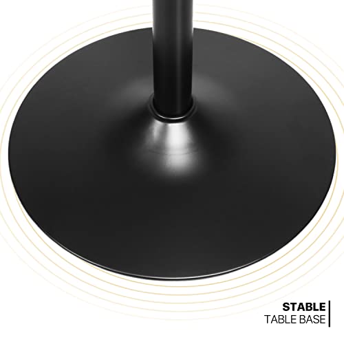 Monibloom Bar Table Square Cocktail Table, 31.5 Inch Adjustable-Heigh Pub Table Sturdy Base Bistro Table For Dining Room Home Kitchen Patio Bistro, White #TOP4