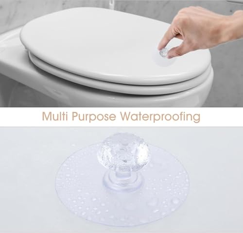 JIALTO Adhesive Clear Cabinet Drawer Knobs Hook, Diamond Crystal Shaped Pulls Handles for Wardrobe, Kitchen Cupboard, Drill Free Self-Stick Push Pull Helper Hook (Diamond Knobs, 10)