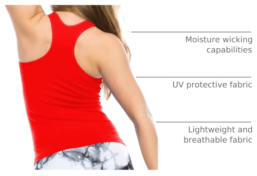 Image of Kurve Premium Girls Seamless Supersoft Wide Strap Comfortable Racerback Tank (Made with Love in The USA)