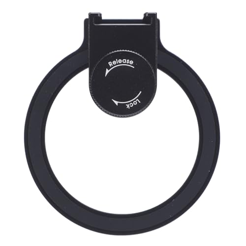 67mm Phone Filter Mount, 67mm Phone Lens Filter Clip, with Cold Shoe Mount, Compatible with 67mm ND CPL Star Filters, Aluminum Alloy, for Photography, Filming, Vlogging