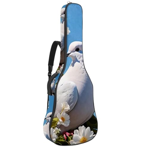 Sac pour guitare acoustique à fleurs pour trajets et répétitions
