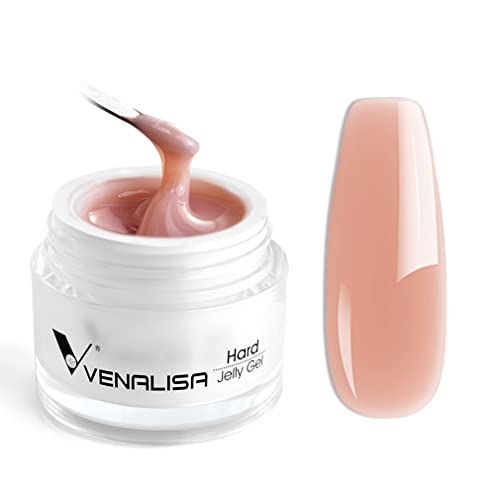 VENALISA Kit de gel para uñas de 50 ml, para arte de uñas, uñas acrílicas, manicura francesa, color rosa ahumado, natural, para constructor de uñas, gel de extensión