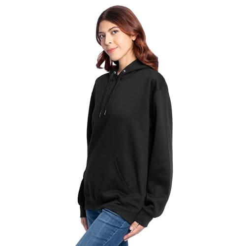 Image of Fruit of the Loom Men's Eversoft Fleece Pullover Hooded Sweatshirt, Moisture Wicking & Breathable